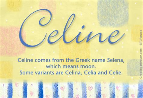 celine name origin